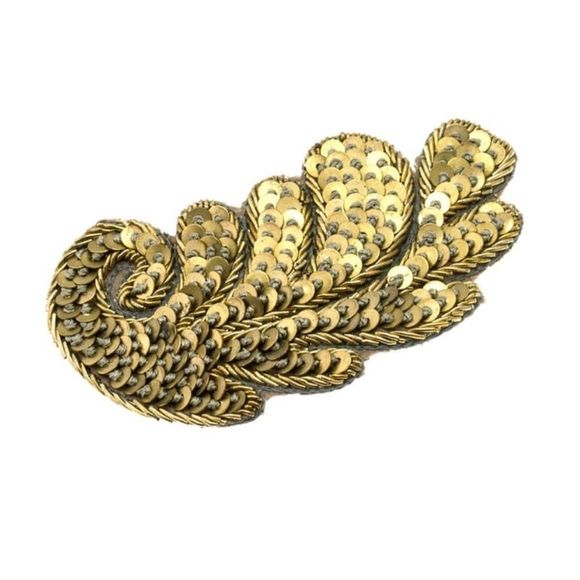 Colette Malouf Leaf Hair Clip Handmade in NYC 🗽✨ - Picture 4 of 4